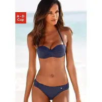s.Oliver Set: Bügel-Bandeau-Bikini 'Soft' blau Gr. 42 Cup D. Mit Bügel. Nachhaltig.