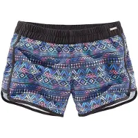 LASCANA Badeshorts , Damen, Gr. 38, N-Gr, schwarz (schwarz, bedruckt), Microfaser, Polyester, bedruckt, Badehosen Badeshorts, elastisches Bündchen, mit Gesäßtasche, softe Microfaser-Qualität