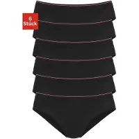H.I.S. Bikinislip H.I.S, Damen, Gr. 44/46, schwarz, Obermaterial: 95% Baumwolle, 5% Elasthan, unifarben, körpernah, Unterhosen Bikinislip, aus elastischer Baumwoll-Qualität, Topseller