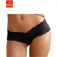 Vivance Panty , Damen, Gr. 40/42, schwarz, Spitze, Obermaterial: 89% Polyamid, 11% Elasthan, figurbetont, Unterhosen Panty, aus elastischer Spitze, sexy Dessous, Topseller