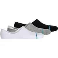 Stance - Icon No Show 3 Pack - Multifunktionssocken Gr 43-47 weiß