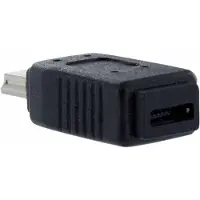StarTech.com .com Micro USB auf Mini USB 2.0 Adapter - Bu/St, USB Mini-B, USB Micro-B, Schwarz