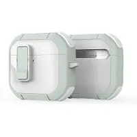 DUX PECP - TPU+PC Schutzhülle für AirPods 4 weiß grün