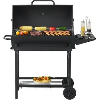 Casa.pro Grillwagen 'Armento' 95x108x61cm Schwarz