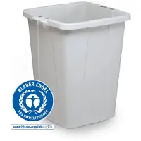 Durable Abfallbehälter DURABIN ECO 90L quadratisch, 1800505050 grau