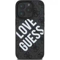 GUESS Pu Leather 4g Big Love Logo Magsafe Iphone 16 Pro Handyhülle