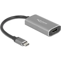 DeLOCK USB Type-C Adapter zu HDMI (DP Alt Mode) 8K mit HDR Funktion, USB Typ-C, HDMI-Ausgang, 7680 x 4320 Pixel