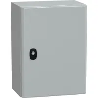 Schneider Electric Electric NSYS3D4320P PanelSeT S3D Volltür mit Montageplatte H400xB300xT200 IP66 IK10 RAL7035