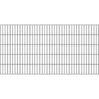 Alberts Doppelstab-Gittermatte, Typ 6/5/6, ohne Überstand, Breite 2000 mm x Höhe 1000mm, Farbe: anthrazit