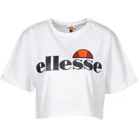 Ellesse Alberta Cropped Kurzarm-t-shirt Mit V-ausschnitt