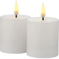 Sirius Home LED-Kerze Sille Mini 5.4 cm x 6.5 cm, Weiss