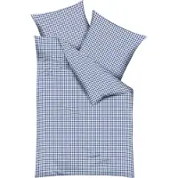 Kaeppel Bettwäsche "Vichy Karo", blau, B/L: 155cm x 220cm, 1 Stk., 1 Stk., Feinbiber, B/L: 80cm x 80cm, 2 Stk., Feinbiber, Obermaterial: 100% Baumwolle, Bettwäsche, Bettwäsche, mit Karomuster