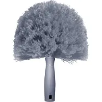 Unger Glasreinigung Effektive Staubbürste mit Nylonborsten 200mm für mühelose und gründliche Reinigung von Oberflächen, Grau, 1 Stück