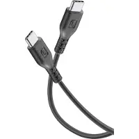 Cellularline Power Cable 120cm - USB-C to USB-C, 1,2 m, USB C, USB C, Schwarz