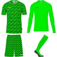 Uhlsport Progressive Torwart Set 164 fluo grün/schwarz