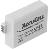 AccuCell Akku passend für Canon LP-E5, EOS 500D, EOS Rebel T1i