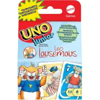 Mattel UNO Junior Kartenspiel Leo Lausemaus Kinder Spaß Strategie Lernspiel 3+ Spieler