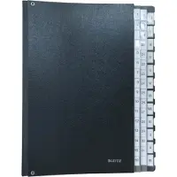 Leitz Unterschriftenmappe A4, 20 Fächer, Karton/Polypropylen, schwarz