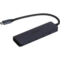UNITEK uHUB Q4, USB 3.2 Gen 1 (3.1 Gen 1) Type-C, USB 3.2 Gen 1 (3.1 Gen 1) Type-C, 5000 Mbit/s, Grau, Aluminium, 110 mm