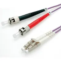Roline LWL-Kabel 50/125µm OM4, LC/ST, violett, 5 m