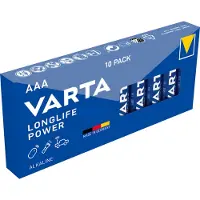 Varta Alkaline, 1.5 V, AAA, Einwegbatterie, AAA, Alkali, 1,5 V, 10 Stück(e), Zylindrische