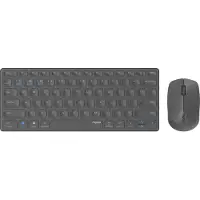 Hama 9600M, QWERTZ, Grau, Maus enthalten