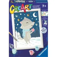 Ravensburger CreArt Paint by Numbers - Cute Badger, Mal-Set für Kinder, 7 Jahr(e), Mehrfarbig