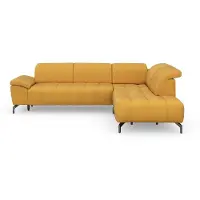 Sit&More Ecksofa SIT & MORE "Cool L-Form", gelb (senf), B:272cm H:79cm T:220cm, Sofas, Ecksofa, wahlweise mit Kopfteilverstellung und Vorziehsitz motorisch
