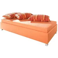 Maintal Polsterliege , orange (terrakotta), B:94cm L:204cm, 100% Polyester, Komplettbetten, Polsterliege, Inkl. Bettkasten, in 3 Breiten