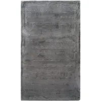 Egeria Badematte "Line" Gr. 3, grau (anthrazit), H:10mm, Baumwolle, Badematten, Badematte