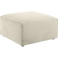 Andas Polsterhocker "Nöre", beige, B:80cm H:46cm T:80cm, 92% Polyester, 8% Polyamid, Hocker, Polsterhocker, Modul - zum Zusammenstellen; in vielen Bezugsqualitäten und Farben
