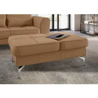 Sit&More Hocker SIT & MORE "Bendigo", braun (cappucino), B:114cm H:45cm T:71cm, Hocker, Hocker, mit Klappfunktion, Bodenfreiheit 15 cm, wahlweise in 2 Fußfarben