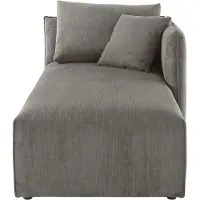 Andas Ottomane "Nöre", grau, B:90cm H:86cm T:172cm, 92% Polyester, 8% Polyamid, Sofas, Ottomane, Modul - zum Zusammenstellen; in vielen Bezugsqualitäten und Farben