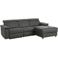 Home affaire Ecksofa "Binado, L-Form", grau, B:252cm T:164cm, Webstoff (95% Polyester/5% Nylon), Sofas, Ecksofa, mit manueller oder elektrischer Relaxfunktion mit USB-Anschluss