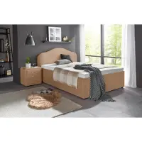 Maintal Polsterbett , beige, B:159cm L:212cm, Betten, Polsterbett