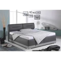 Maintal Polsterbett , grau (anthrazit, hellgrau), B:192cm L:212cm, Ausf. 2-5 Matratzenbezug aus 100% Polyester, Betten, Polsterbett, mit verstellbaren Kopfteil-Elementen