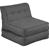 Inosign Sessel "Pia", grau (anthrazit), B:83cm H:84cm, Sessel, Sessel, Loungesessel in 2 Größen, mit Schlaffunktion und Pouf-Funktion.