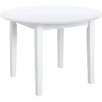 Otto Home Esstisch "Danuta, Tisch, Speisetisch", weiß, B:90cm H:75cm T:90cm, Tische, Esstisch, aus massiver Kiefer, runde Ausführung