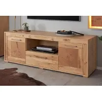 VOGL Möbelfabrik Lowboard VOGL MÖBELFABRIK, braun (eichefarben chalet, wildeiche massiv), B:150cm H:55cm T:50cm, Sideboards, Lowboard, Breite 150 cm, Teilmassivholz, Made in Germany