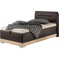 Maintal Polsterbett , braun (braun, cappuccino), B:172cm L:212cm, Ausf. 2-5 Matratzenbezug aus 100% Polyester, Betten, Polsterbett, mit verstellbaren Kopfteil-Elementen