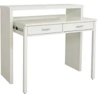 Woodman Konsolentisch "Vince", weiß, Tische, Konsolentisch, mit Auszugsfunktion, im schlichten skandinavischen Design, FSC