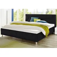 Maintal Polsterbett , schwarz, B:115cm L:210cm, Betten, Polsterbett