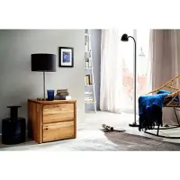 Home affaire Kommode "Zetra", beige (naturfarben), B:47cm H:49cm T:42cm, Massivholz, Sideboards, Kommode, aus Massivholz, alle Schubladen mit Soft-Close-Funktion, Breite 47 cm