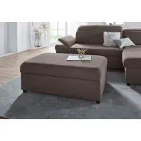 Exxpo - Sofa Fashion Hocker "Kyoto Bankhocker mit Staufach unter der Sitzfläche", braun, B:116cm H:45cm T:70cm, Hocker, Hocker