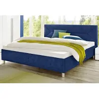 Maintal Polsterbett , blau, B:175cm L:210cm, Betten, Polsterbett