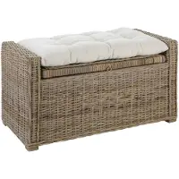Home affaire "Schönerempfang" Rattan-Bank, OTTOs Choice, Belastbar bis max. 80 Kg, mit Stauraum