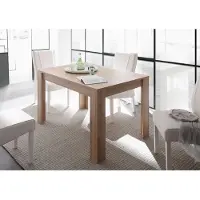 Inosign Esstisch "Firenze", braun (eichefarben cadiz), B:137cm H:79cm T:90cm, Tische, Esstisch, Beite 137-185 cm, inkl. Ansteckplatte
