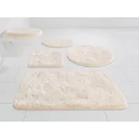 Grund Badematte "Melos, Badvorleger, Badezimmer Teppich, sehr weich" Gr. 8, beige, H:27mm, Kunstfaser, Badematten, Badematte, melierte Optik, sehr weicher Flor, Melange-Effekt, Made in Europe
