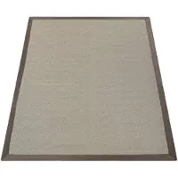Paco Home In- & Outdoor Teppich Balkon Küchenteppich Sisal Optik Einfarbig 80x150 cm