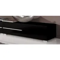 Höltkemeyer Lowboard HÖLTKEMEYER "Aqua", schwarz (schwarz, schwarz), Sideboards, Lowboard, Schönes Anbauprogramm in 2 hochglänzenden Farben, Breite 80 cm